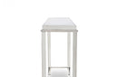 Modrest Agar Modern Glass & Stainless Steel Console Table