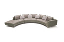 Divani Casa Tulip Modern Taupe Leather Sectional Sofa