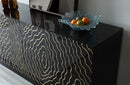 Modrest Jonah Modern Black and Gold Buffet