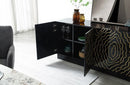 Modrest Jonah Modern Black and Gold Buffet