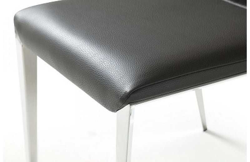 Modrest Taryn - Modern Dark Grey Dining Chair (Set of 2)