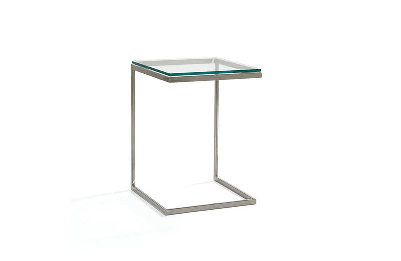 Modulus Glass Top Accent Table