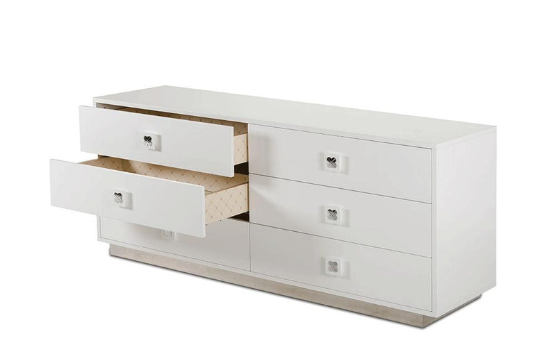 dresser white gloss Polar Contemporary or dressing rooms Modern White Gloss Dresser |