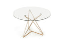 Ashland Modern Glass Round Dining Table