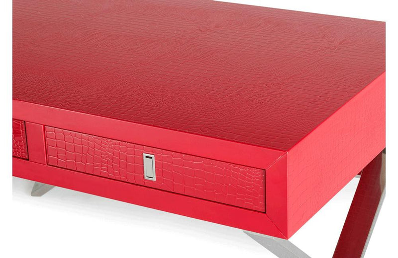 Congress Transitional Desk Red