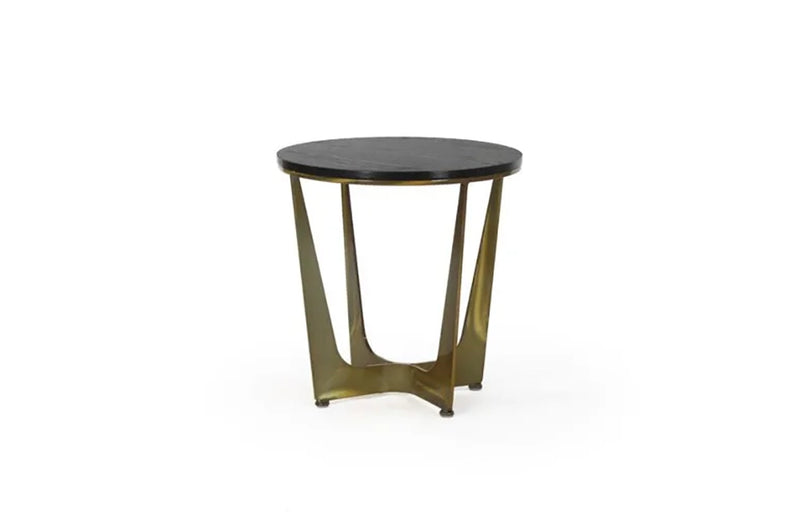 Connor Wood Top Round End Table