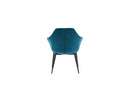 Modrest Wilson Modern Teal Velvet & Black Dining Chair