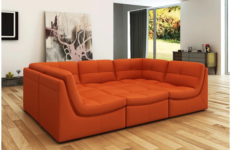 Daphne 6pc Sofa Set Orange