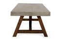 Revok Modern Concrete & Acacia Dining Table