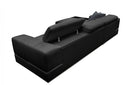 Divani Casa Pella Mini Modern Black Leather Left Facing Sectional Sofa