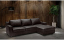 Taylor Brown Leather Sectional Sleeper