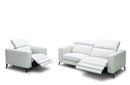 Elliana Modern White Leather Sofa Set