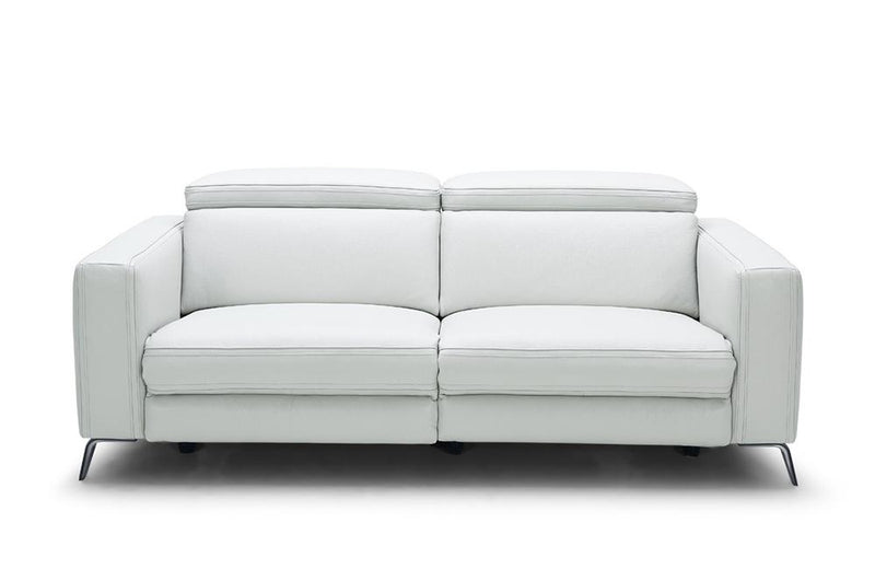 Elliana Modern White Leather Sofa Set