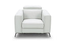 Elliana Modern White Leather Sofa Set