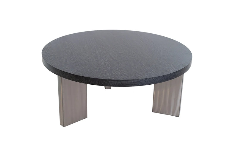 Arcadia Large Round Cocktail Table with Wood Top