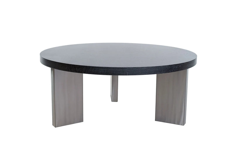 Arcadia Round Cocktail Table with Wood Top