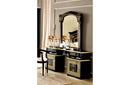 Aida Vanity Dresser Black w/Gold