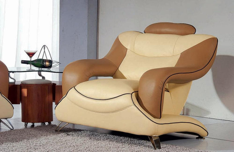 Fernanda Modern Bonded Leather Sofa Set