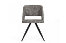 Modrest Palmer Modern Grey Fabric Dining Chair (Set of 2)