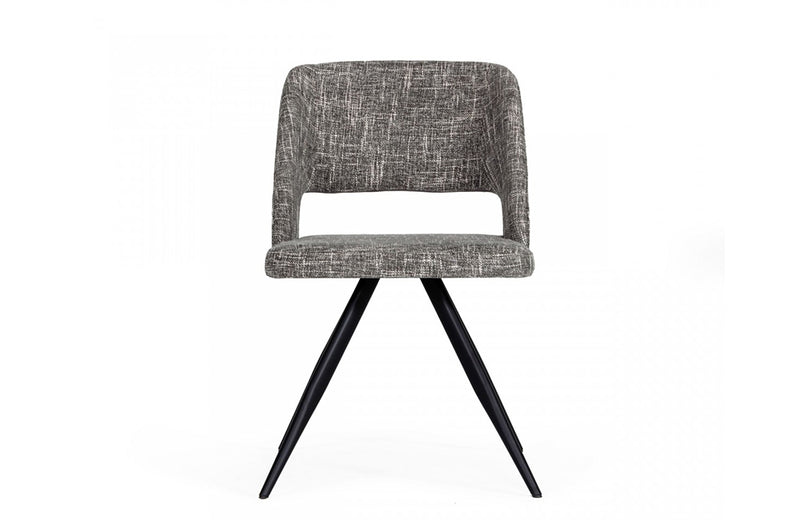 Modrest Palmer Modern Grey Fabric Dining Chair (Set of 2)