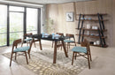 Modrest Travis & Tobias Modern Walnut Dining Set