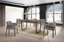 Jordan Modern Walnut & Gray 7 PC Dining Set
