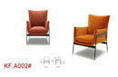 Divani Casa Joseph Modern Orange Fabric Accent Chair
