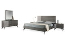 Nova Domus Palermo Italian Modern Faux Concrete & Grey Bed