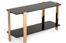 Modrest Leroy Modern Ebony & Rosegold Console Table