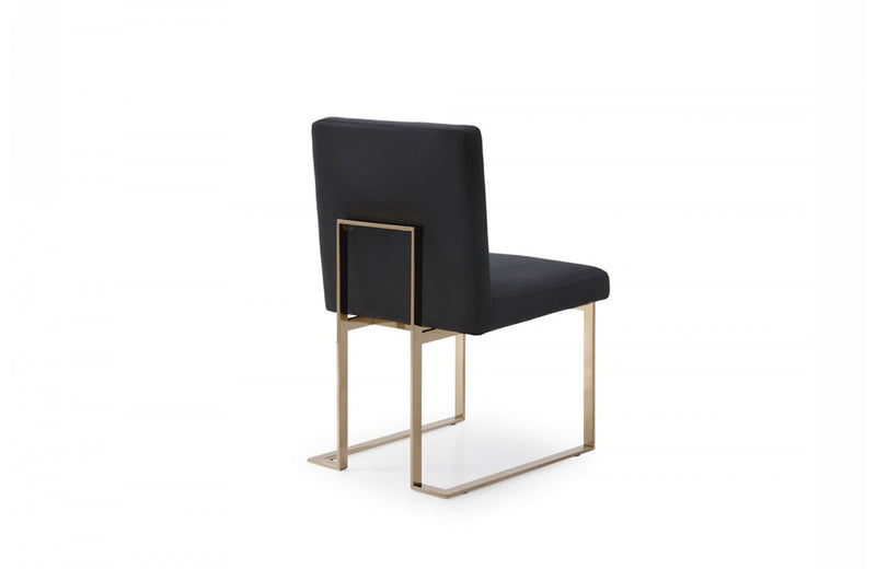 Modrest Fowler Modern Black Fabric Dining Chair (Set of 2)