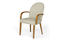 Modrest Rexford Modern Grey & Walnut Dining Armchair