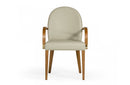 Modrest Rexford Modern Grey & Walnut Dining Armchair