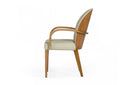 Modrest Rexford Modern Grey & Walnut Dining Armchair