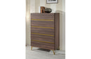 Nova Domus Calabria Modern Walnut Chest