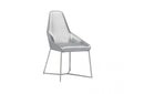 Modrest Sarah Modern Pearl Grey Leatherette Dining Chair (Set of 2)