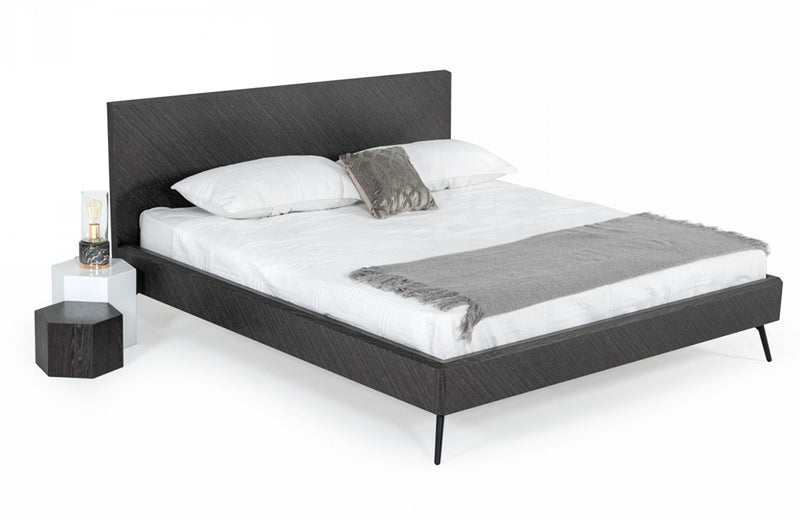 Modrest Gaige Modern Grey Elm Bed