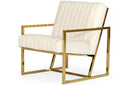 Divani Casa Baylor Modern Off-White Accent Chair