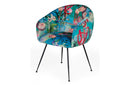 Modrest Roxann Contemporary Floral Velvet Dining Chair