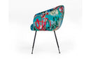 Modrest Roxann Contemporary Floral Velvet Dining Chair