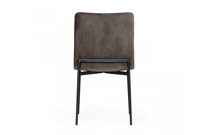 Modrest Maggie Modern Black and Brown Dining Chair (Set of 2)
