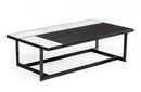 Modrest Fargo Modern Ceramic & Grey Walnut Coffee Table
