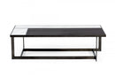 Modrest Fargo Modern Ceramic & Grey Walnut Coffee Table