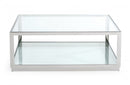 Modrest Weller Modern Stainless Steel Coffee Table