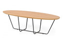 Modrest Esther Industrial Large Oak Coffee Table