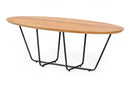 Modrest Esther Industrial Small Oak Coffee Table