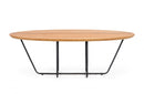 Modrest Esther Industrial Small Oak Coffee Table