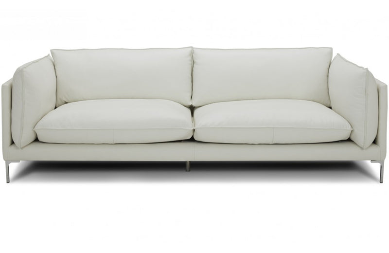 Divani Casa Harvest Modern White Full Leather Sofa