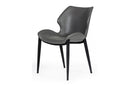 Modrest Instone Industrial Grey Eco-Leather Dining Chair (Set of 2)