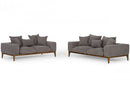 Divani Casa Corina Modern Grey Fabric Sofa