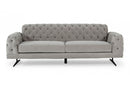 Divani Casa Sepulveda Modern Grey Fabric Sofa